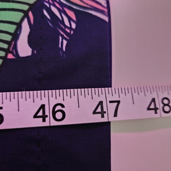 Sandiva jumpsuit strapless floral wide legs romper navy blue womens size XS - Picture 7 of 9